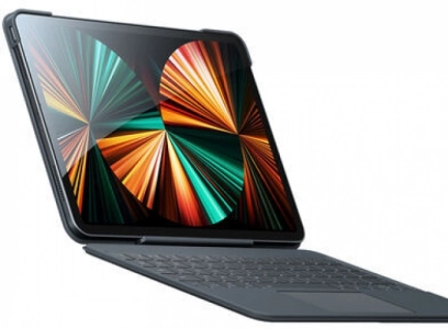 Apple iPad Pro 12.9 2022 M2 Benks KB02 Kablosuz Klavyeli Kılıf - Gri