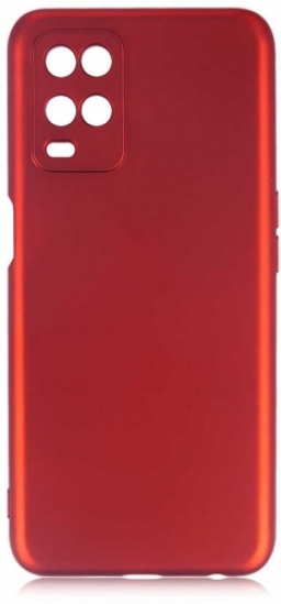 Oppo A54 Kılıf İnce Mat Esnek Silikon - Kırmızı