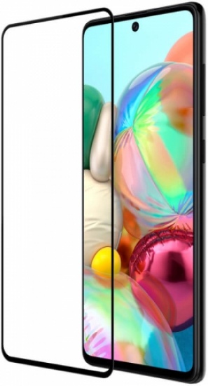 Samsung Galaxy A72 Ekran Koruyucu Fiber Tam Kaplayan Nano - Siyah
