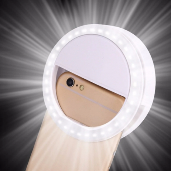 Zore M-06 Selfie Canlı Yayın Işığı 3 Modlu - Beyaz