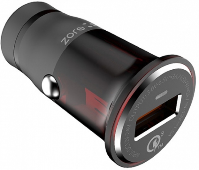 Zore ZR-C304Q Micro-USB Hızlı Araç Şarj Seti Q.C 3.0 - Siyah
