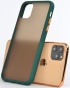 Apple iPhone 11 Pro Kılıf Exlusive Arkası Mat Tam Koruma Darbe Emici - Yeşil