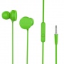 Mikrofonlu Kulaklık Kulak İçi Kumandalı 3.5mm HD Stereo - Yeşil