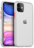 Benks Apple iPhone 11 Kılıf Arkası Mat Magic Smooth Drop Resistance Kapak - Beyaz