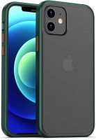 Benks Apple iPhone 12 (6.1) Kılıf Arkası Mat Magic Smooth Drop Resistance Kapak - Yeşil