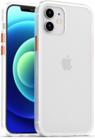 Benks Apple iPhone 12 Mini (5.4) Kılıf Arkası Mat Magic Smooth Drop Resistance Kapak - Beyaz