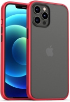 Benks Apple iPhone 12 Pro (6.1) Kılıf Arkası Mat Magic Smooth Drop Resistance Kapak - Kırmızı
