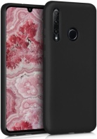 Huawei Y6p Kılıf İnce Mat Esnek Silikon - Siyah
