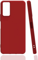 Samsung Galaxy M52 Kılıf Zore Biye Mat Esnek Silikon - Kırmızı