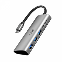 Wiwu Alpha 532ST Type-C Hub USB ve SD Kart - Gri