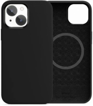Apple iPhone 13 (6.1) Kılıf Wiwu Magnetic Magsafe Silikon Kapak - Siyah