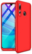 Huawei Y9 Prime 2019 Kılıf 3 Parçalı 360 Tam Korumalı Rubber AYS Kapak  - Kırmızı