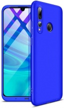 Huawei Y9 Prime 2019 Kılıf 3 Parçalı 360 Tam Korumalı Rubber AYS Kapak  - Mavi