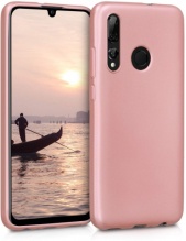 Huawei Y9 Prime 2019 Kılıf İnce Mat Esnek Silikon - Rose Gold