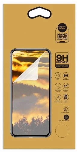 Huawei Honor 8A Ekran Koruyucu Gold Nano Esnek Film Kırılmaz - Şeffaf