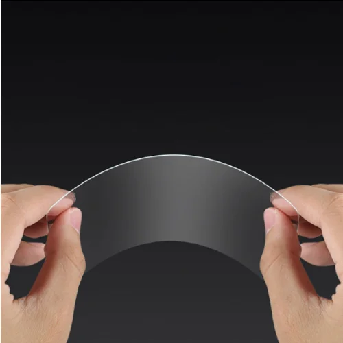 Apple iPhone Xs Max Ekran Koruyucu Gold Nano Esnek Film Kırılmaz - Şeffaf