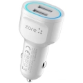 Zore CC-01 Hızlı Şarj Özellikli LED Işıklı Dual USB Araç Şarj Başlığı 18W
