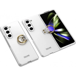 Galaxy Z Fold 5 Kılıf Zore Kıpta Yüzüklü Flip Sert Kapak