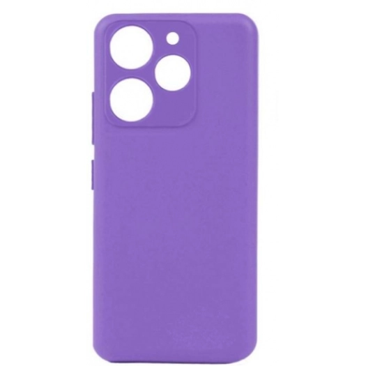 Tecno Spark 10 Pro Kılıf Silikon Mat Esnek Kamera Korumalı Biye Kapak - Lila