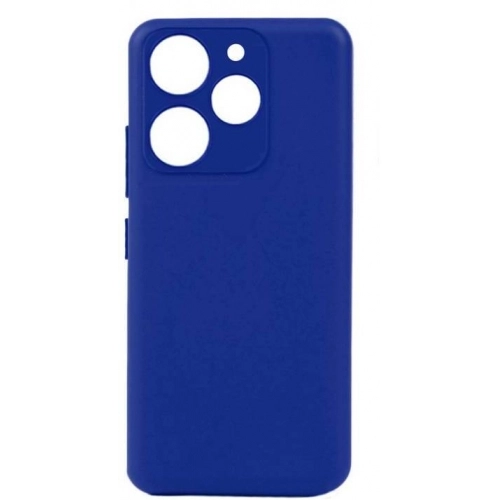 Tecno Spark 10 Pro Kılıf Silikon Mat Esnek Kamera Korumalı Biye Kapak - Mavi