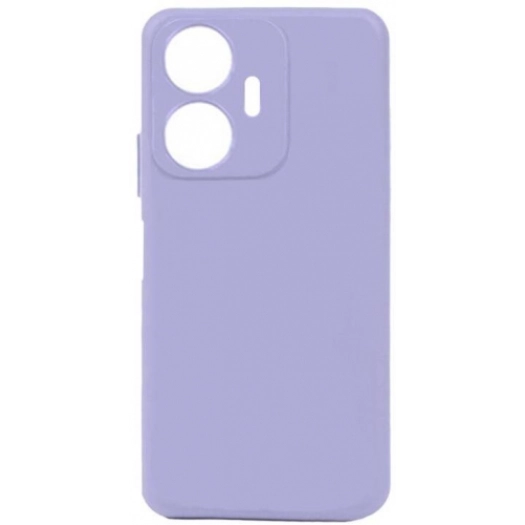 Realme C55 Kılıf Silikon Mat Esnek Kamera Korumalı Biye Kapak - Lila
