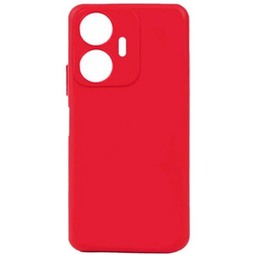 Realme C55 Kılıf Silikon Mat Esnek Kamera Korumalı Biye Kapak - Kırmızı