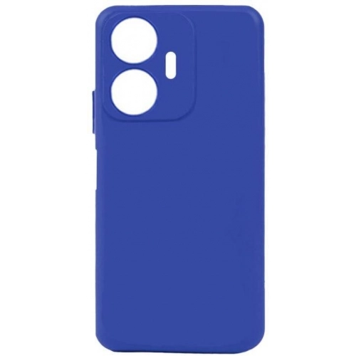 Realme C55 Kılıf Silikon Mat Esnek Kamera Korumalı Biye Kapak - Mavi
