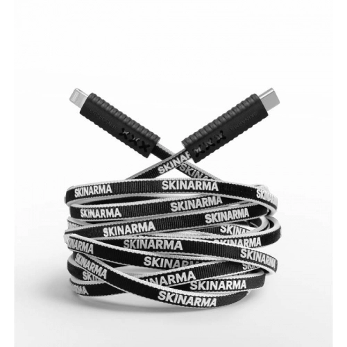 SkinArma Type-C to MFI Lightning Tenso Data ve Şarj Kablosu 3.0A 1.2 Metre - Beyaz