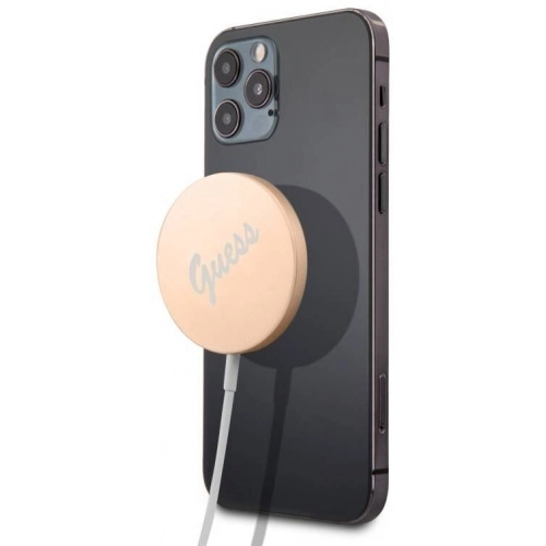 GUESS Logolu Type-C Magsafe Şarj Kablosu 15W - Gold