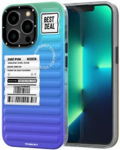 Apple iPhone 12 Pro Max Kılıf YoungKit The Secret Color Serisi Kapak - Mavi