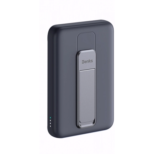 Benks MP08 Magsafe Magnetik Standlı İnce Tasarımlı Powerbank 10000mAh - Siyah