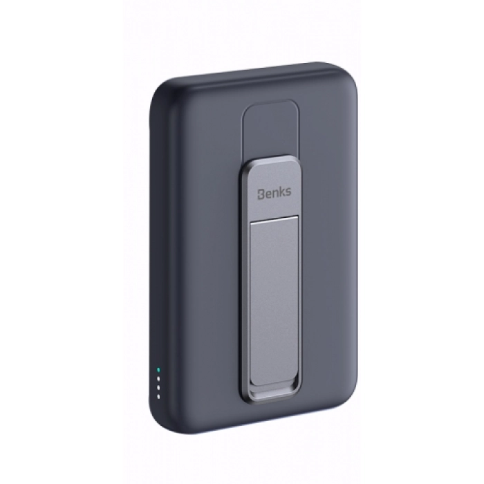 Benks MP08 Magsafe Magnetik Standlı İnce Tasarımlı Powerbank 10000mAh - Siyah
