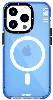 Apple iPhone 14 Pro Kılıf Magsafe Şarj Özellikli YoungKit Crystal Color Serisi Kapak - Mavi