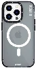 Apple iPhone 14 Pro Max Kılıf Magsafe Şarj Özellikli YoungKit Crystal Color Serisi Kapak - Siyah