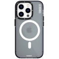 Apple iPhone 14 Pro Max Kılıf Magsafe Şarj Özellikli YoungKit Crystal Color Serisi Kapak - Siyah