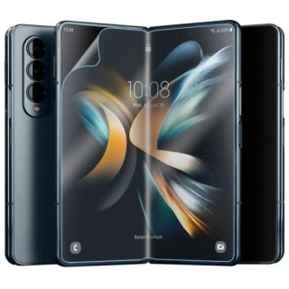Galaxy Z Fold 4 Zore Hizalama Aparatlı S-Fit Body Ekran Koruyucu - Şeffaf