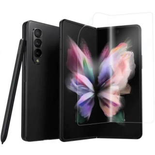 Galaxy Z Fold 3 Zore Hizalama Aparatlı S-Fit Body Ekran Koruyucu - Şeffaf