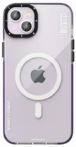 Apple iPhone 14 Kılıf Magsafe Şarj Özellikli YoungKit Exquisite Serisi Kapak - Mor