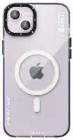 Apple iPhone 14 Plus Kılıf Magsafe Şarj Özellikli YoungKit Exquisite Serisi Kapak - Mor