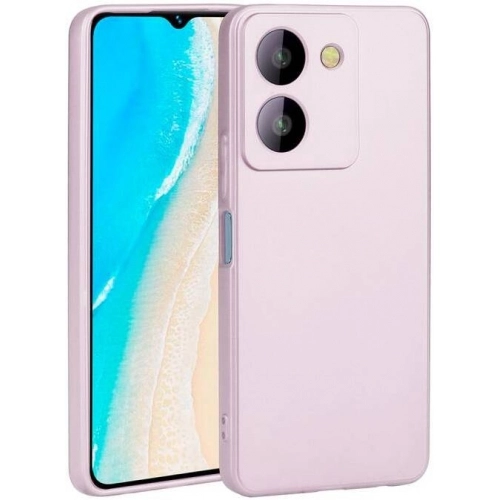 Vivo Y36 Kılıf İnce Soft Mat Renkli Esnek Silikon Kapak - Rose Gold