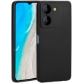 Vivo Y36 Kılıf İnce Soft Mat Renkli Esnek Silikon Kapak - Siyah