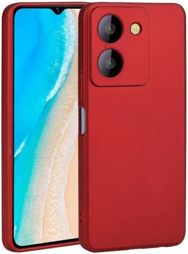 Vivo Y36 4G Kılıf Zore Premier Silikon Kapak - Kırmızı