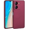 Vivo Y36 Kılıf İnce Soft Mat Renkli Esnek Silikon Kapak - Mürdüm