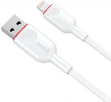 Zore ZCL-02 iPhone Lightning Usb Şarj Data Kablo 2.4A - Beyaz