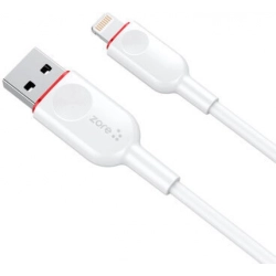 Zore ZCL-02 iPhone Lightning Usb Şarj Data Kablo 2.4A - Beyaz