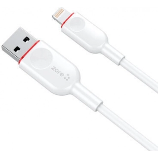 Zore ZCL-02 iPhone Lightning Usb Şarj Data Kablo 2.4A - Beyaz