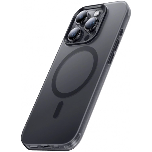 Apple iPhone 15 Pro Max Kılıf Magsafe Şarj Özellikli Benks Lucid Armor Kapak - Siyah