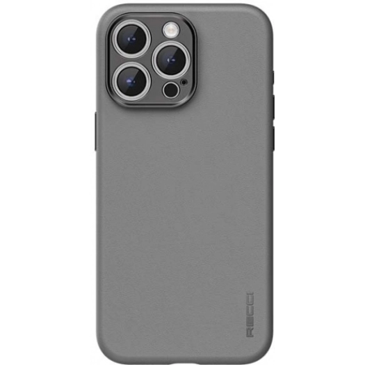 Apple iPhone 15 Pro (6.1) Kılıf Recci Magsafe Şarj Özellikli Kamera Korumalı Explore Serisi Kapak - Gri