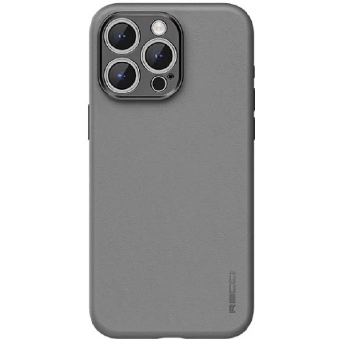 Apple iPhone 15 Pro (6.1) Kılıf Recci Magsafe Şarj Özellikli Kamera Korumalı Explore Serisi Kapak - Gri