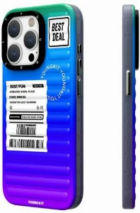 Apple iPhone 15 Pro Max Kılıf YoungKit The Secret Color Serisi Kapak - Mavi